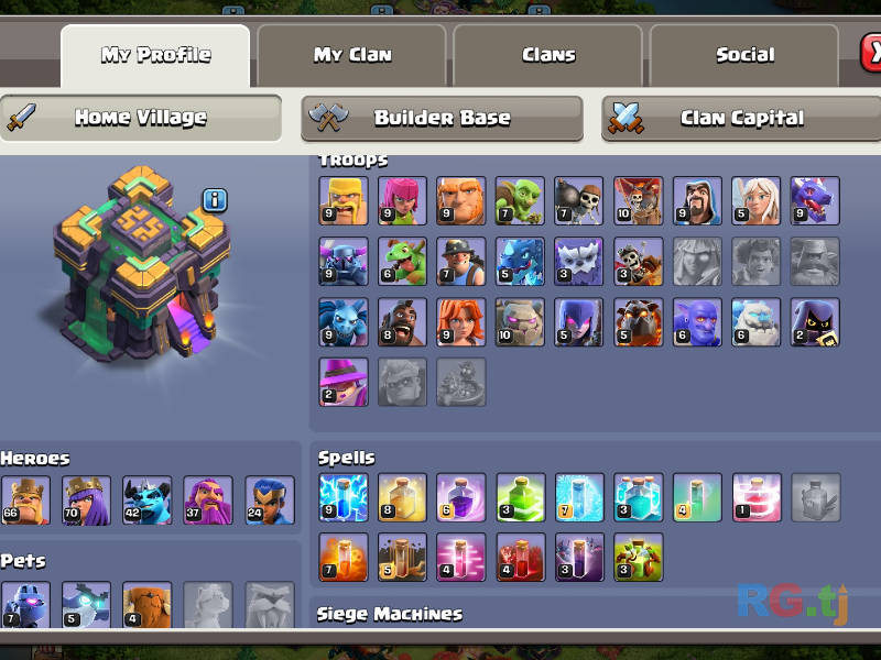 Clash of clans account
